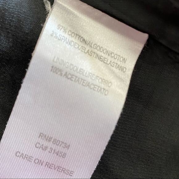 BCBGMaxAzria Black Skirt SIZE 2  Paperbag Waist Mini Length Pencil Skirt - Picture 4 of 6